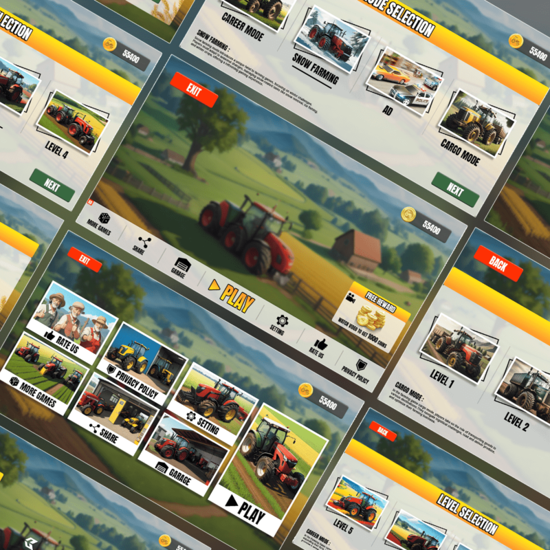 Farming Simulator UI Design